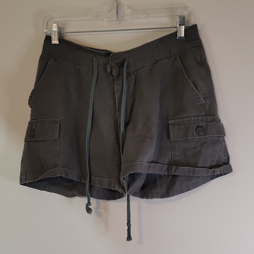 Women's Charcoal Cargo Shorts